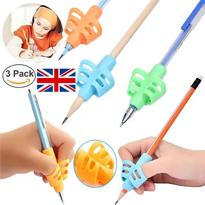 £3.47 • Buy 3Pcs Children Pencil Training Pen Writing Aid Grip Posture Correction Tool UK