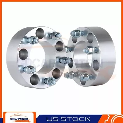 (2) 2  5x5 Wheel Spacers 1/2 X20 For 2008 Jeep Grand Cherokee Wrangler Commander • $53.18