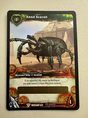 World Of Warcraft Trading Card Game (WOW TCG) Loot Card Sand Scarab Pet Unused • $14.99