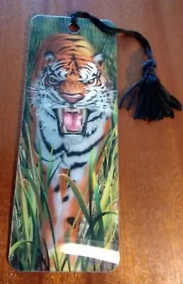 3D Awesome Tiger 🐯 Lenticular Bookmark EXCELLENT CONDITION! C31 • £4.99