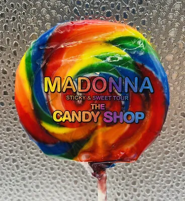 Madonna Hard Candy Lollipop Sticky & Sweet Tour Concert Vip Promo Item 2008 • $70