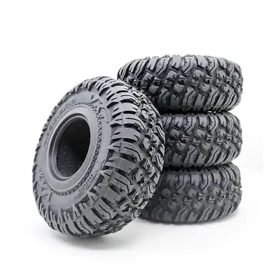 £25.89 • Buy 4pcs 1.9  118mm Rc Rock Crawler Rubber Tires Tyre 1/10 For TRX4 SCX10 90046 TRX6
