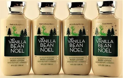 QTY 4 - Bath & Body Works VANILLA BEAN NOEL Body Lotion Moisturizer Cream 8oz • $36.97