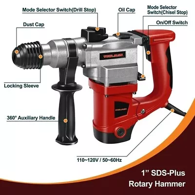 TOOLMAN LT3126 1in SDS Electric Rotary Hammer Drill Brand New • $45