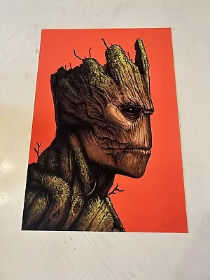 Guardians Of The Galaxy Poster Print Groot Mondo Mike Mitchell Marvel Limited • $49