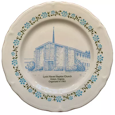 1965 Vinton Va Lynn Haven Baptist Church Shenango China Collector Plate • $69.99