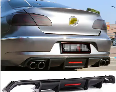 For 2009-2012 VW CC Carbon Fiber Color K Style Rear Diffuser Spoiler • $299.99