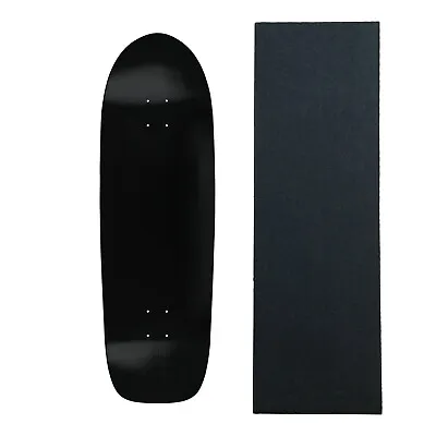 Moose Skateboards Old School 10  X 33  Black Blank Skateboard Deck With Grip • $34.95