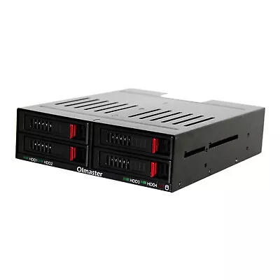 SATA Internal Rack 4x2.5inch Hard Drive Case Mobile Rack Mount SSD Enclosure • £44.04