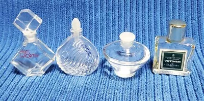 Vintage Miniature Mini Perfume Bottles Lot Of 4 Various Brands • $0.99