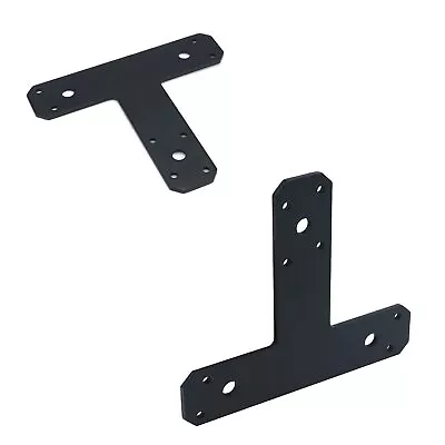 Metal Flat Heavy Duty Corner Brace Bracket Matte Black T-Type Shelf Bracket S... • $28.65