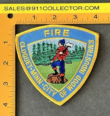 Minnesota Mn Cloquet Fire Dept Patch Carlton County Wood Industries Lumberjack • $9.99