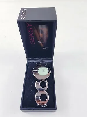 £44.99 • Buy Seksy Twilight Sekonda Green Dial Stainless Steel Bracelet Ladies Watch 