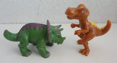 Go Diego Go T-Rex & Triceratops Dinosaur Figures Mattel Viacom 2008 • $4.99