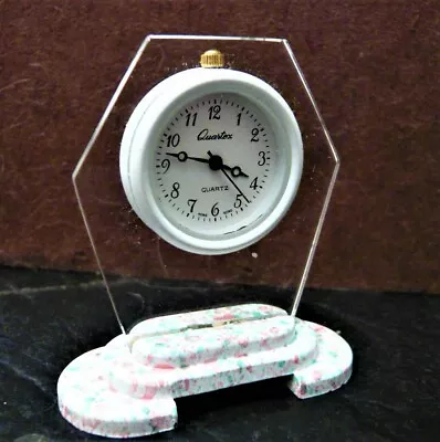 Quarton- Quartz Miniature Clock 2in High2 In Wide Base Quartz Battery • $26.95