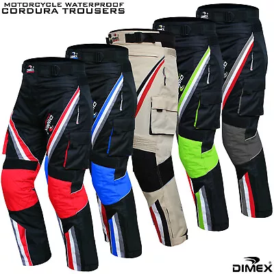 NEW Motorbike Motorcycle Cordura Textile Trousers Waterproof Pants CE Armours  • $49.76