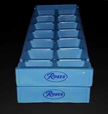 Roses Vintage Store Brand Stacking Aqua Ice Cube Trays 2ct • $12