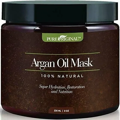 Argan Oil Hair Mask W/ Aloe Vera & Keratin Deep Conditioner 8 Oz 100% Organic • $14.99