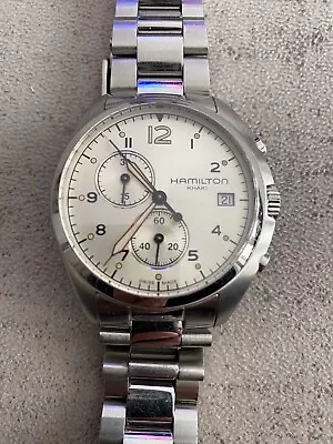 HAMILTON Khaki Pilot H765120  Quartz Men's Watch In Very Good Working Condition • £250