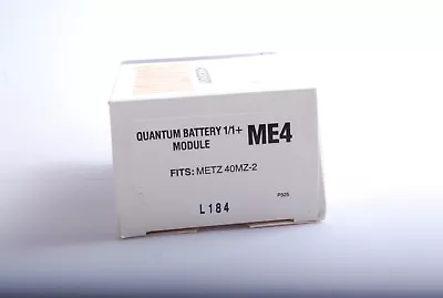 Quantum Battery Module - ME4 Metz Flash 40MZ1 40MZ2 40MZ3i Canon Leica Nikon • £29