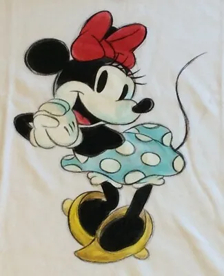 Disney Women's Minnie Mouse Short Sleeve White T-Shirt Choose Size Ships Free • $15.99