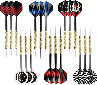 Steel Tip Darts Professional Metal Darts Darts Metal Tip Set18 Pcs • $12.95