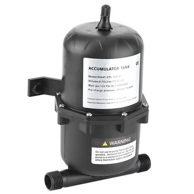 Accumulator Pressure Tank Water Pump Flow Control 0.75 L 125PSI Waterproof • £25.78