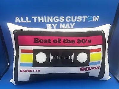Cassette Tape Pillow • $20