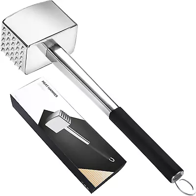 Meat Tenderizer Tool 304 Stainless Steel Kitchen Meat Mallet Premium Heavy Duty • $35.99