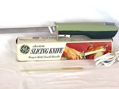Vintage General Electric Green Slicing Carving Knife Working GE EK-9 AV Avocado • $19.99