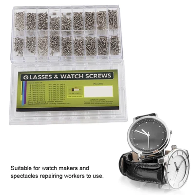 $19.58 • Buy 1800pcs/box Glasses Sunglasses Spectacles Watch Mini Screws Repair Kit EOB