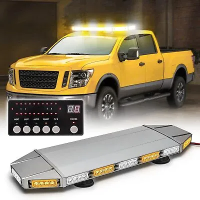 LED Rooftop Emergency Strobe Light Bar Hazard Warning Flashing Traffic Advisor  • $153.99