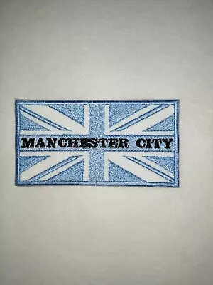 MANCHESTER CITY - UNION JACK - Iron On / Sew On Patch - FREE POST • £3.65