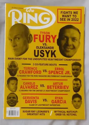 Tyson Fury Vs Oleksandr Usyk Canelo Alavrez  April 2022 The RING  Magazine - Ex • $10