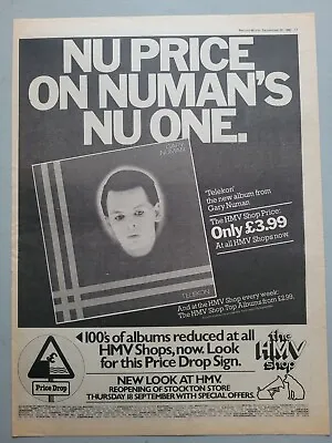 £4.99 • Buy Gary Numan Telekon Full Page Magazine Advert