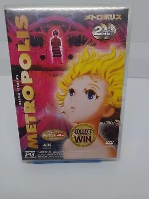 Metropolis Osamu Tezuka's (DVD 2001) VGC! Rare Anime Magna Region 4 2 Disc Set • $12.95