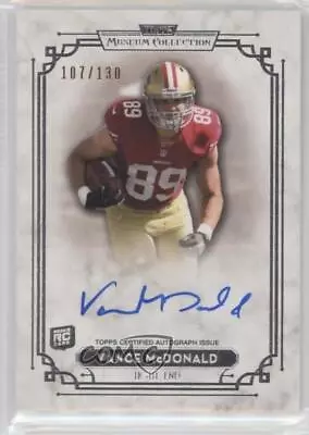 2013 Topps Museum Collection Signature Series /130 Vance McDonald Rookie Auto RC • $9.36