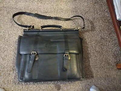 Wilsons Genuine Leather Briefcase Black. Shoulder Bag • $9.99