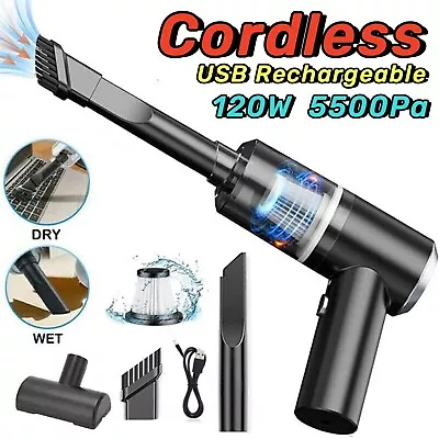 120W Cordless Handheld Vacuum Cleaner Portable Small Mini Car Auto Home Wireless • $9.89