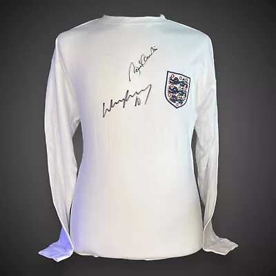 Bobby Charlton Wayne Rooney Signed England Shirt Autograph Man Utd Manchester • £259.99