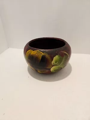 Vintage Fishbowl Planter Handmade And Hand Painted From Mexico 1970's • $16.50