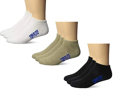 Top Flite Mens Sport Low Cut Cotton Full Cushion Athletic Ankle Socks 3 Pair • $13.99
