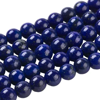 ❤Natural Blue LAPIS LAZULI Beads 4mm/6mm/8mm Semi-Precious Gemstone Healing ❤ • £2.45