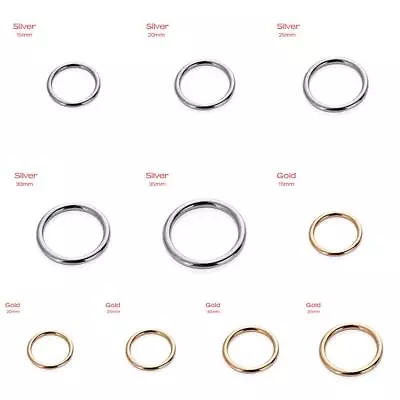 New Webbing  Pet Collar Bag Parts Sewing Accessories  O Ring Metal Buckle • £4.49
