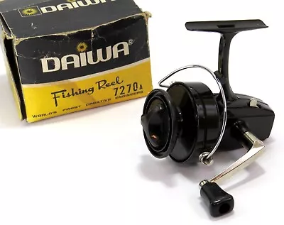 Daiwa 7270A Small Vintage Open Face Spinning Fishing Reel With Box • $21.99