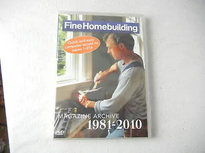 $14.99 • Buy Fine Homebuilding Magazine Archive 1981-2010 DVD NEW!!