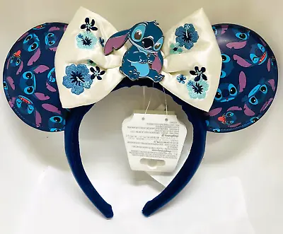 BNWT Disney Lilo And Stitch - Stitch Minnie Mouse Ears Adult Size Headband • $39.95