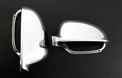 VW Rabbit Jetta MK5 Passat B5.5 Chrome Wing Mirror Door Caps Cover Case Housing- • $59.90