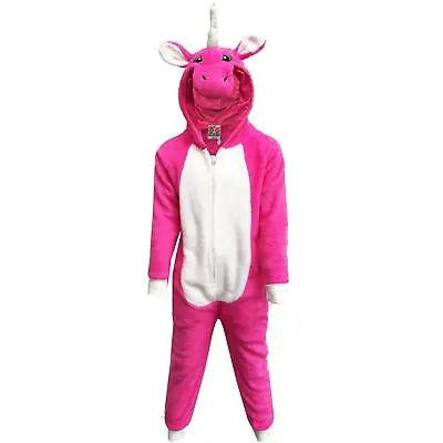 Kids Unicorn 1onesie Girls Pyjamas Sleepsuit Xmas Gifts For Children Animal • £10.99