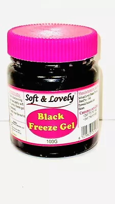 Soft And Lovely Black Freeze Gel 100g Strong Hold Jell Up Hairstyle Non-Flaking • £5.90